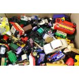 Large quantity of unboxed diecast model vehicles to include Corgi, Matchbox, Lledo, Saico etc