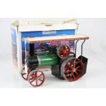 Boxed Mamod Steam Tractor TE1A, used with some rusting, tatty box