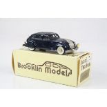 Boxed 1:43 Brooklin Models BRK7 1934 Chrysler Airflow 4 Door Sedan in dark blue