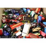 Large quantity of unboxed diecast model vehicles to include Corgi, Matchbox, Lledo, ERTL etc