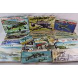 14 boxed plastic model kits to include 6 x Italaerei featuring 2 x 1:72 122 Dornier DO24T