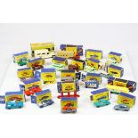 22 Boxed Matchbox Lesney diecast models to include 42 Studebaker Station Wagon, 31 Ford Station