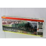 Boxed Hornby OO gauge R1039 Flying Scotsman train set complete and within original paper, with outer