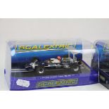 Two cased Scalextric slot cars to include C3413 Lotus Type 49B Jo Siffert Rob Walker Racing 1968 and