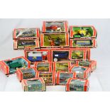 19 boxed 1:32 scale diecast Britains farm implements,to include nos. 9535, 9553, 9537, 9557, 9560,