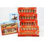 11 boxed hand-painted model figures to include 7 x Britains metal models featuring no.725 and 7302