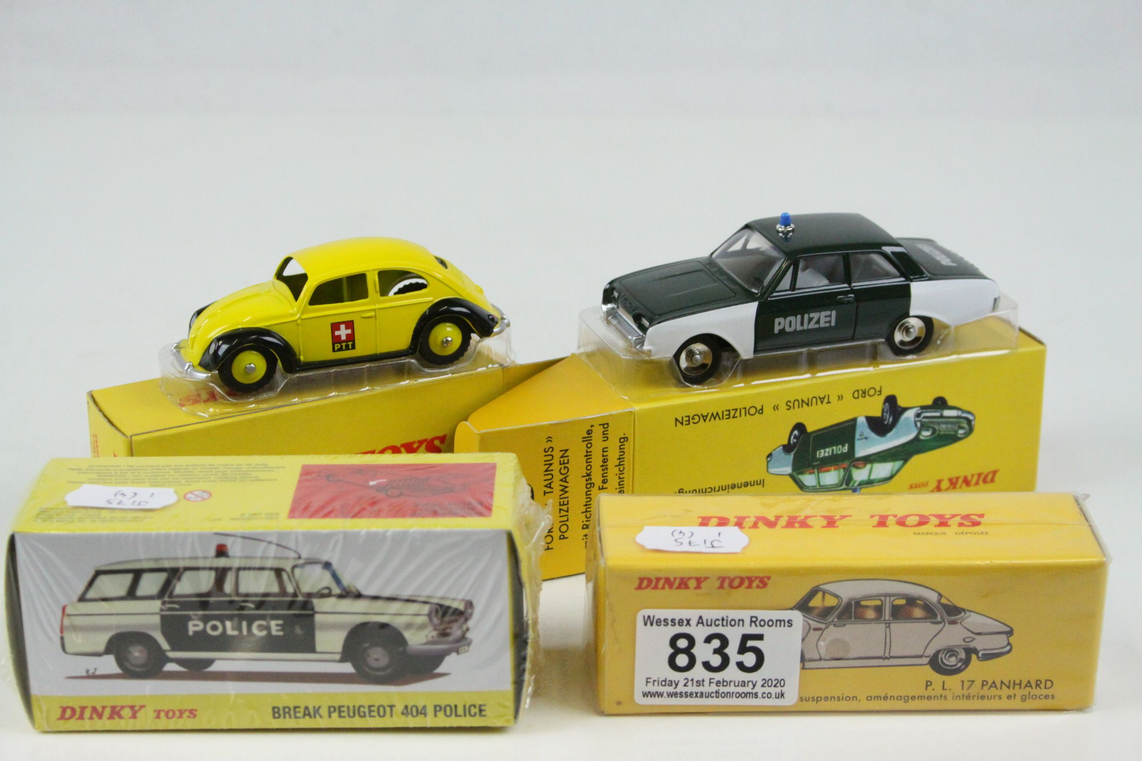 FORD TAUNUS POLIZEI WAGEN DINKY TOYS ATLAS 551 1:43