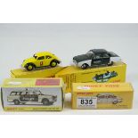 Four boxed Dinky Atlas Editions to include 551 Ford Taunus Polizeiwagen, 262 Swiss Postal VW, 547