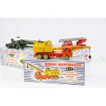 Three boxed Dinky Supertoys diecast model vehicles to include No.666 Missile Erecting Vehicle with