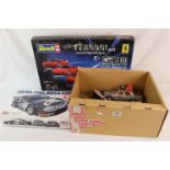 Two boxed 1:24 plastic model kits to include Revell Ultimate Ferrari set and Tamiya Opel Calibra
