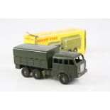 Boxed French Dinky 818 Military Berliet All Terrain Vehicle, diecast excellent, box showing wear