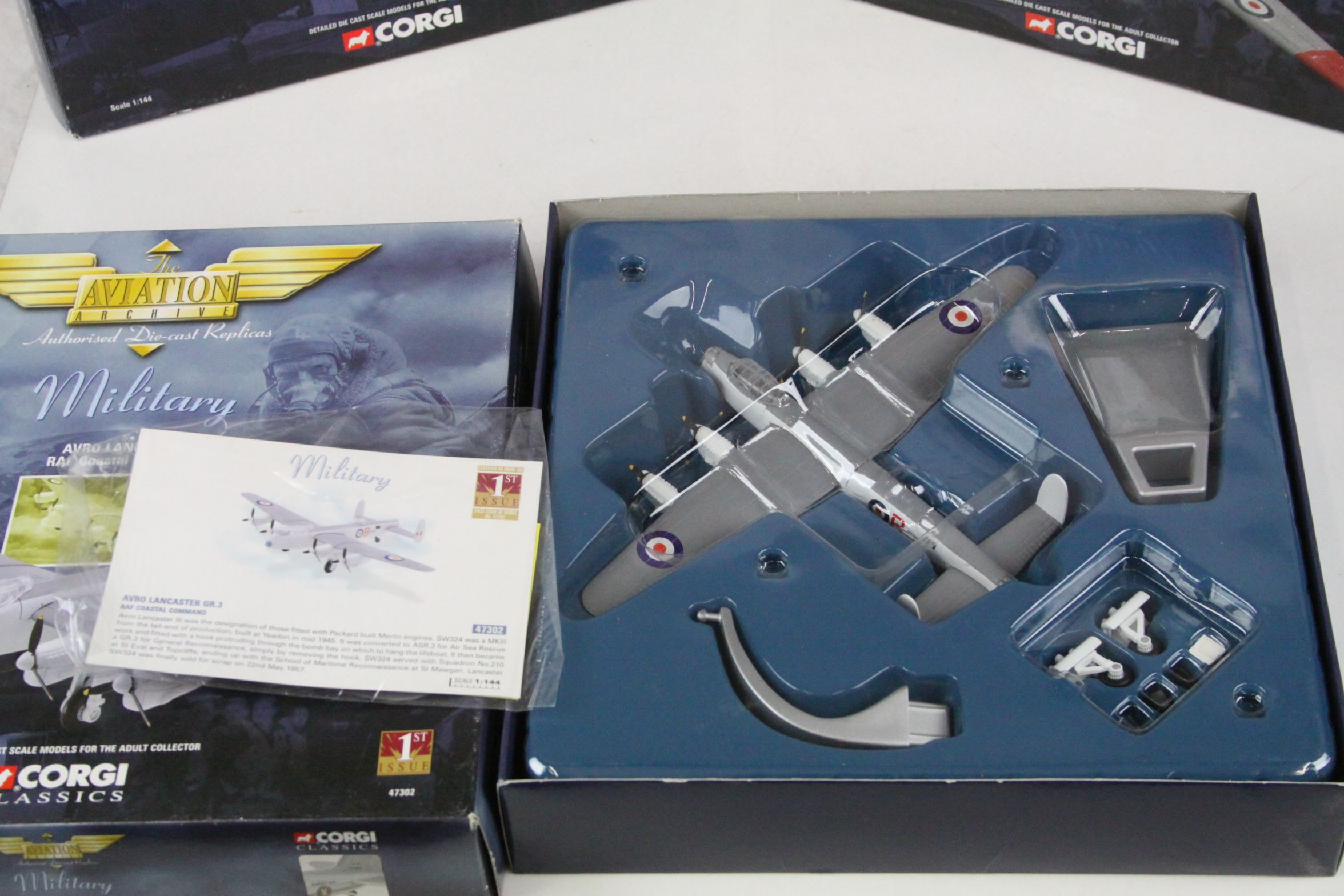 Five boxed Corgi The Aviation Archive Military 1:144 diecast models to include 1st issue 47106 - Image 13 of 30
