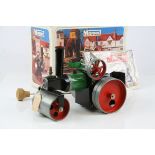 Boxed Mamod Steam Roller SR 1A, excellent condition, appearing unused, with steering rod, funnel &