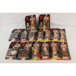 Star Wars - 15 carded Star Wars Episode 1 figures/accessory sets to include 12 x Comm Tech Batlle