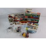 Nine boxed Lego sets, built and appearing complete although unchecked, to include 312, 310 658, 604,