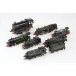 Six OO gauge locomotives to include Hornby R759 Hagley Hall, Triang R354 Lord of the Isles, Hornby