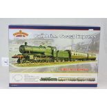 Boxed Bachmann OO gauge Cambrian Coast Express train set, with only Dunley Manor locomotive and