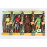 Four boxed Figures Toy Company 2005 Robin Hood and his Merry Men featuring Will Scarlet (2005040),