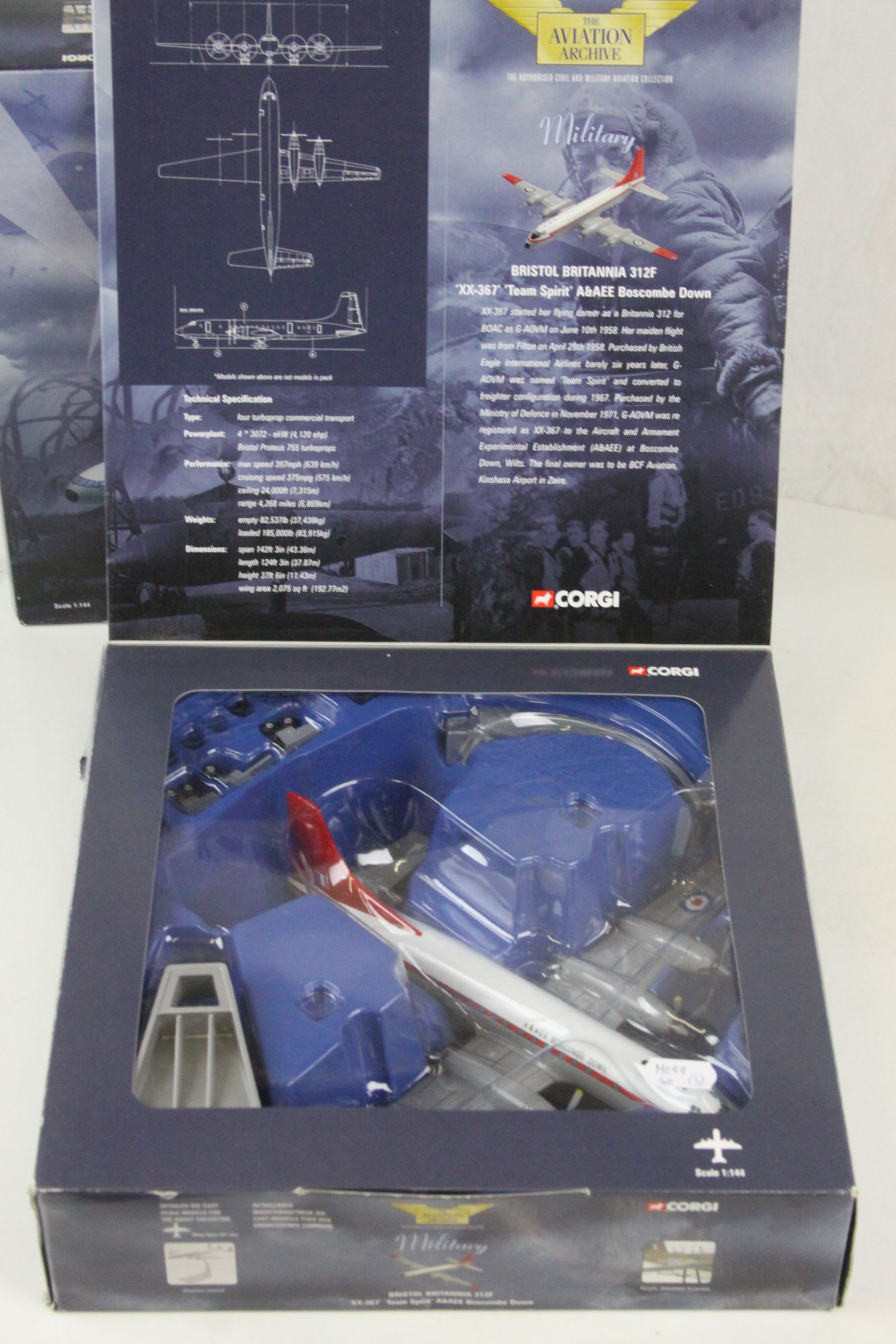 Five boxed Corgi The Aviation Archive Military 1:144 diecast models to include 1st issue 47106 - Image 19 of 30