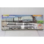 Boxed Hornby OO gauge R837 Silver Jubilee train set with locomotive and rolling stock, paperwork,