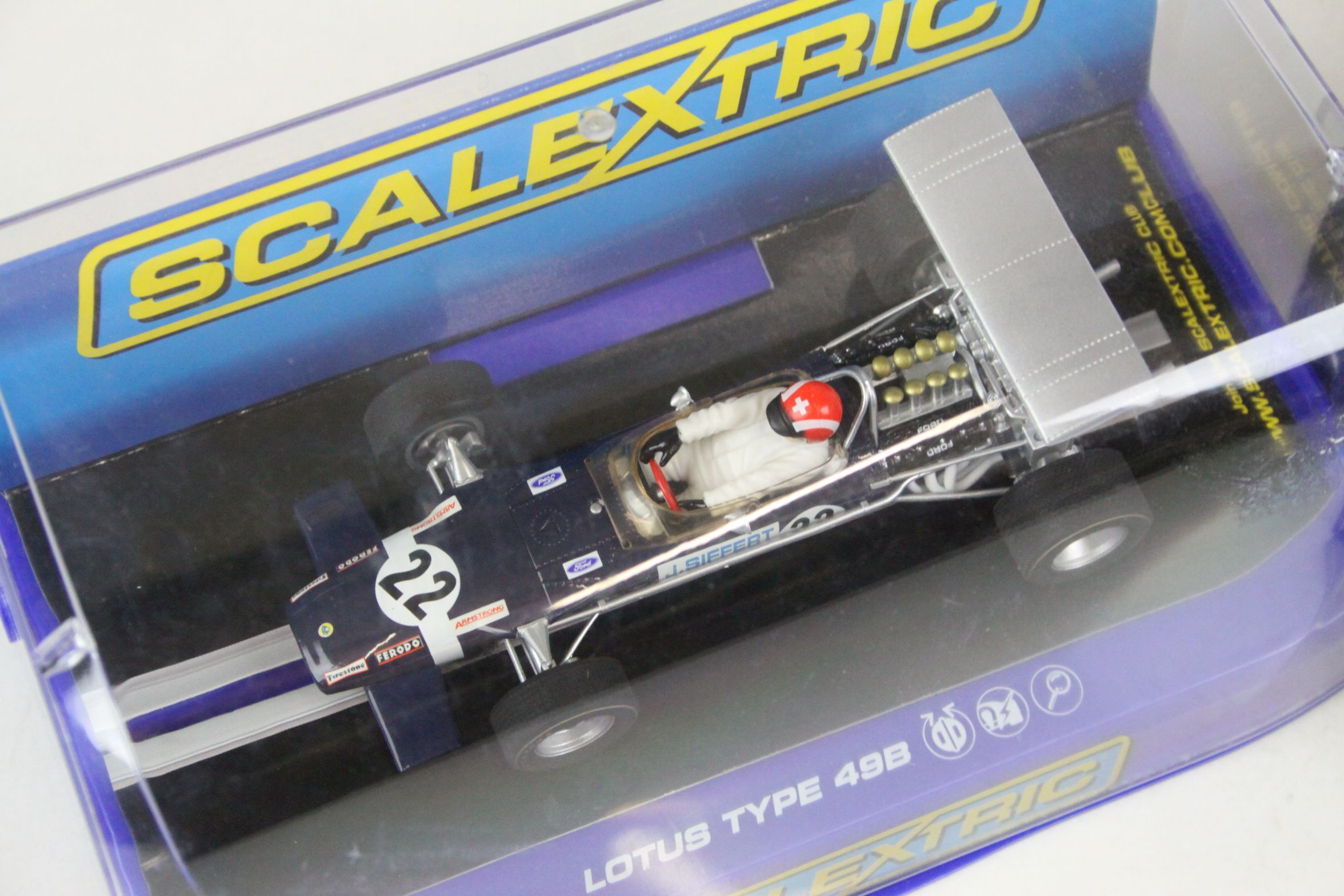 Two cased Scalextric slot cars to include C3413 Lotus Type 49B Jo Siffert Rob Walker Racing 1968 and - Image 3 of 4