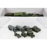 38 Dinky & Solido play worn military diecast models, circa 60/70s mainly, various models, a few