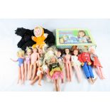 Collection of 60's & 70's Vintage dolls to include 1st Issue Palitoy Action Man, Tressy, Pedigree
