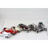 Six boxed Franklin Mint diecast models to includeThe 1935 Auburn 851 Speedster, The Mercedes 500K,