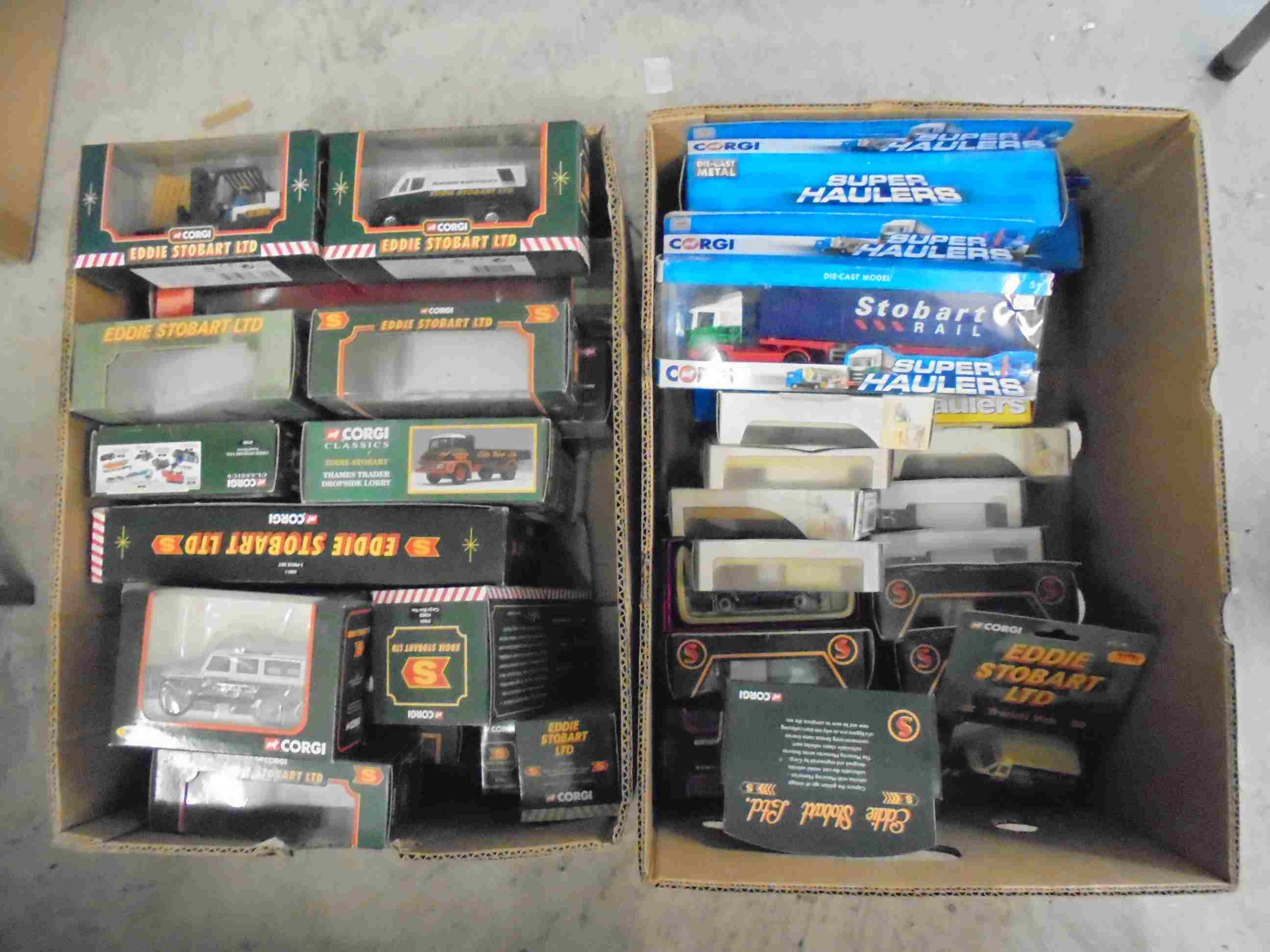 41 boxed diecast models to include 27 x Corgi Eddie Stobart vehicles featuring 1:43 Land Rover,