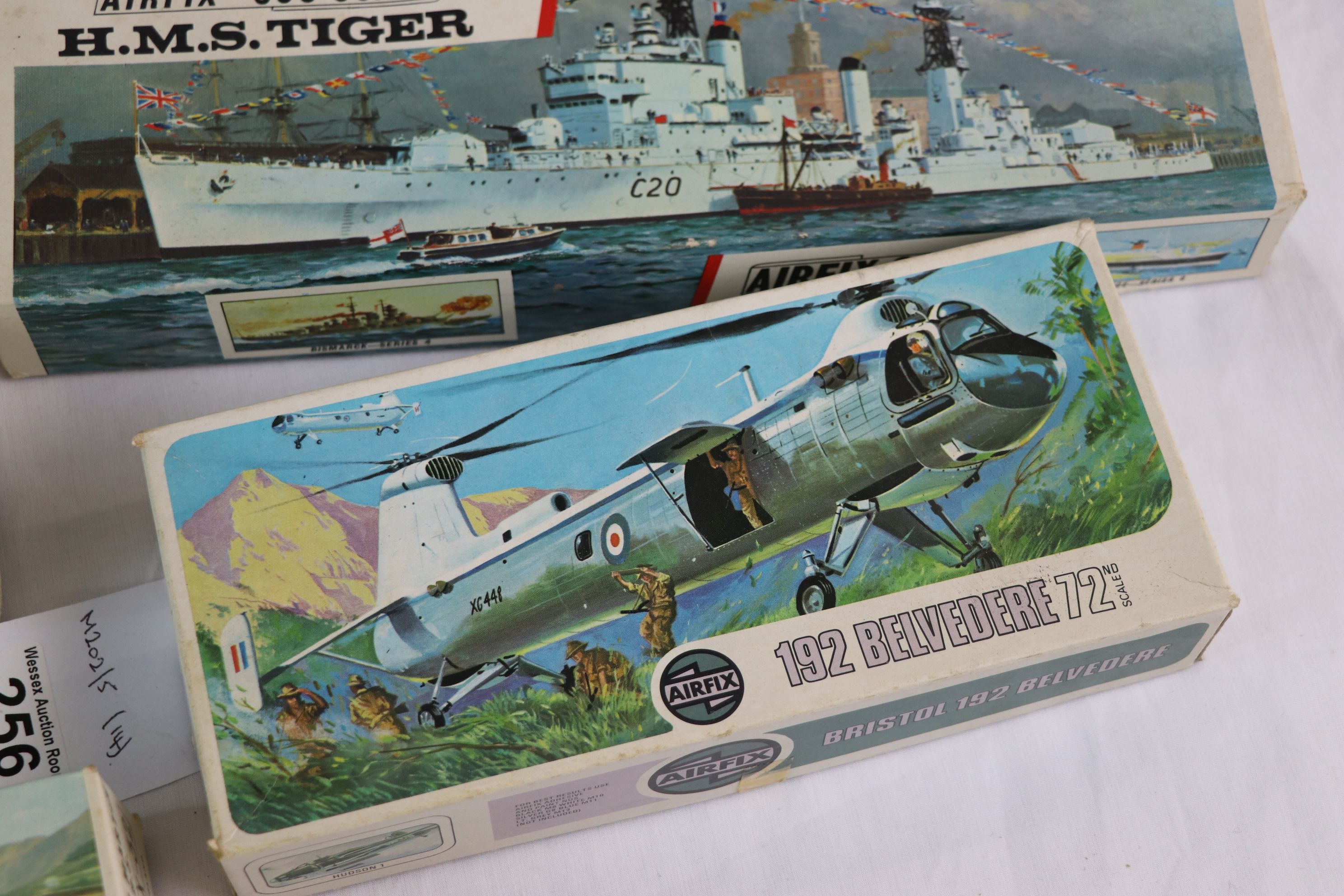 Collection of 13 boxed plastic model kits, various scales, to include Airfix Jaguar 420, BR Mogul, - Image 15 of 15