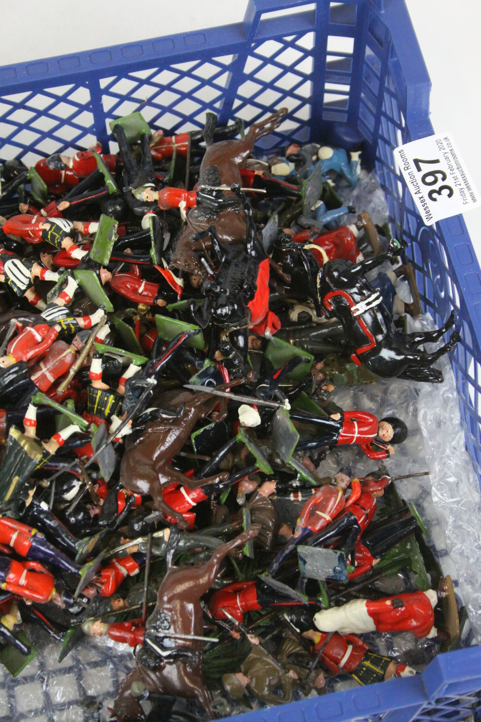 Large collection of loose diecast military figures, to include Britains,mostly foot soldiers, mainly - Image 7 of 7