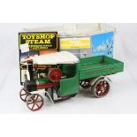 Boxed Mamod Steam Wagon SW1 with some paint loss and tatty box