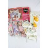 Boxed Sindy Home Set (box damaged), unboxed Sindy Wardrobe & Dressing Table set & accessories, Sindy