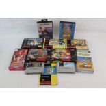 Retro Gaming - Collection of games to include 5 x boxed Super Nintendo Entertainment System (SNES)