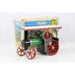 Boxed Mamod Steam Tractor TE1A, vg condition, booklet, steering rod and funnel, box showing some