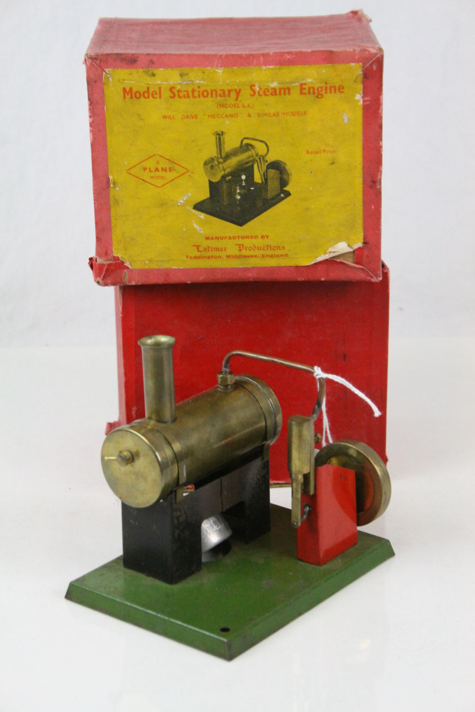 Boxed Latimer Productions Model Stationary Steam Engine, Plane Model