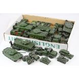 25 Dinky play worn military diecast models, circa 160/70s, various models, a few repaints includes 5