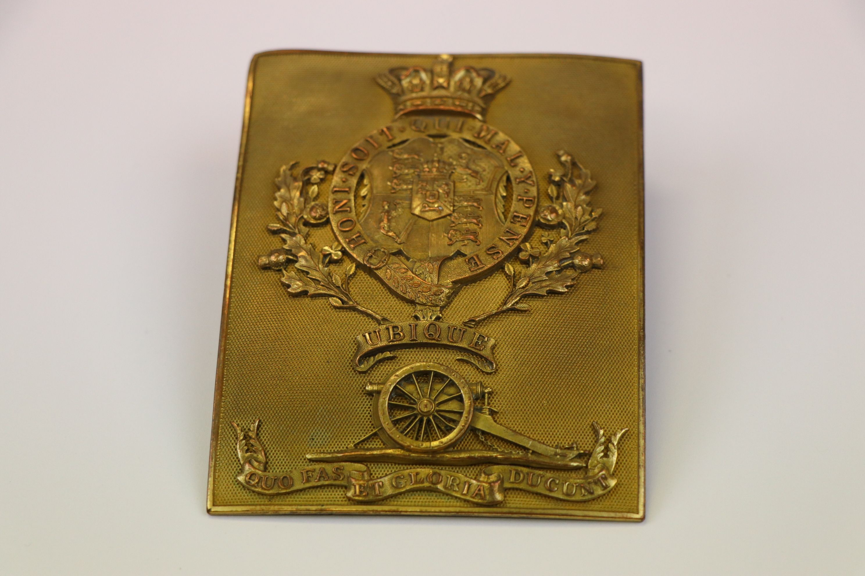 A Victorian Officer's Rectangular Gilt Shoulder Belt Plate Of The Royal Regiment Of Artillery, - Image 10 of 10