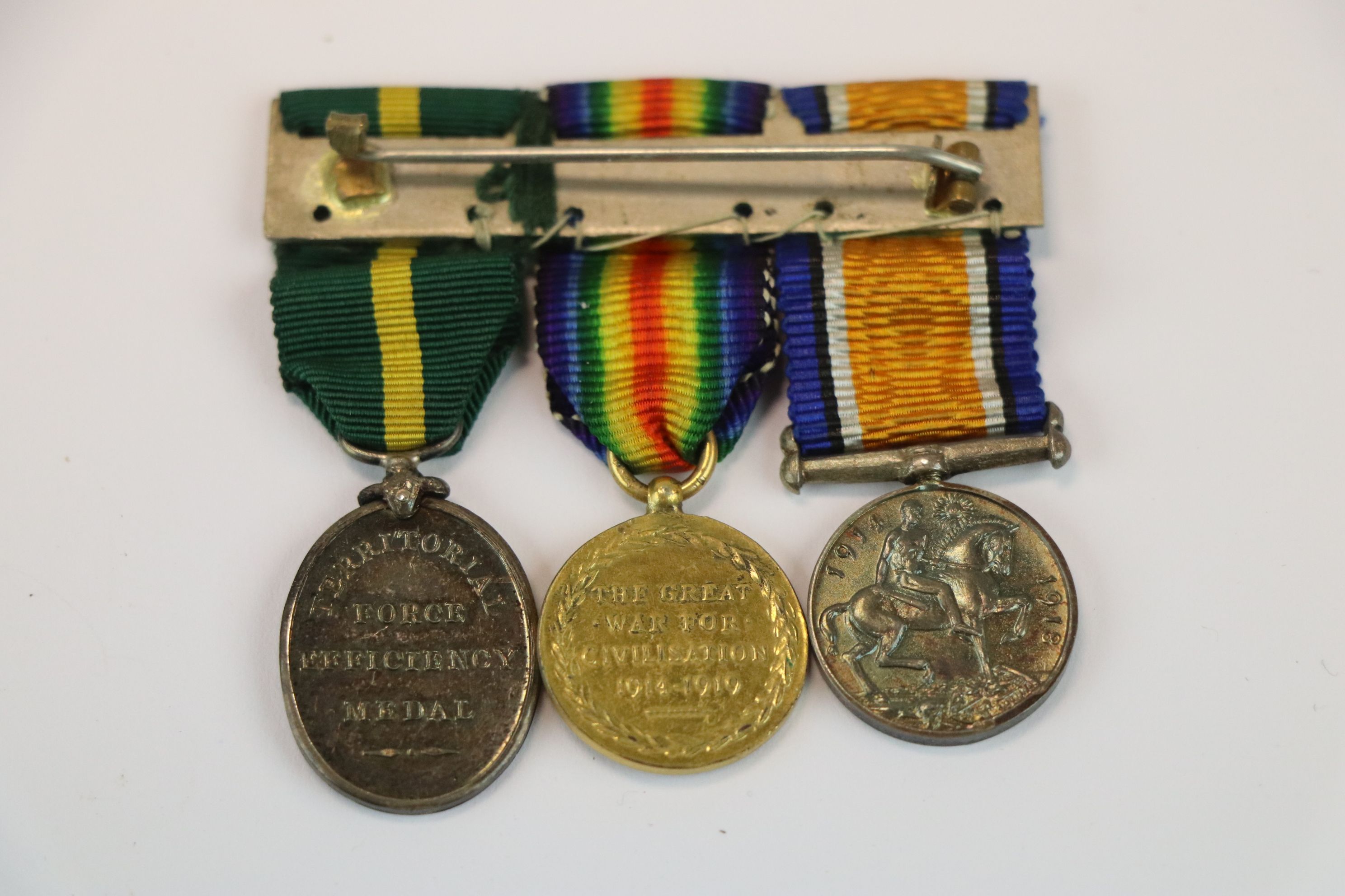 A World War One / WW1 Miniature Medal Trio To Include The British War Medal, The Victory Medal And - Image 4 of 4