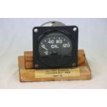 A World War Two / WW2 No.1 Port Outboard Fuel / Oil Gauge For A Lancaster Bomber. Dated 1944 And Air