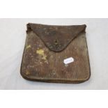 A World War Two / WW2 British Military Folding Trench Saw, Complete With Original Leather Pouch,