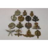 A Collection Of 15 British Military Cap Badges To Include The Queens Own Yorkshire Yeomanry, The