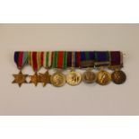 A World War Two Miniature Medal Group Of Eight Medals To Include The War Medal, Defence Medal, The