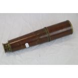 A Vintage Brass World War One / WW1 Three Drawer Telescope By R & J Beck Of London And Dated 1915.