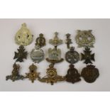 A Collection Of 15 British Military Cap Badges To Include The Royal Scots Greys, The Royal Artillery