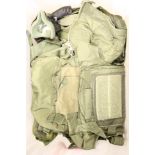 A Collection Of Royal Air Force Air Crew Clothing To Include Mask, Anti G Trousers etc