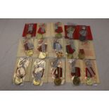 A Group Of Fifteen Full Size Russian / USSR Medals All Issued To The Same Person Alexander Samarin