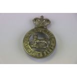 A Victorian 1st Volunteer Battalion Of The Hampshire Regiment White Metal Glengarry Badge With Three