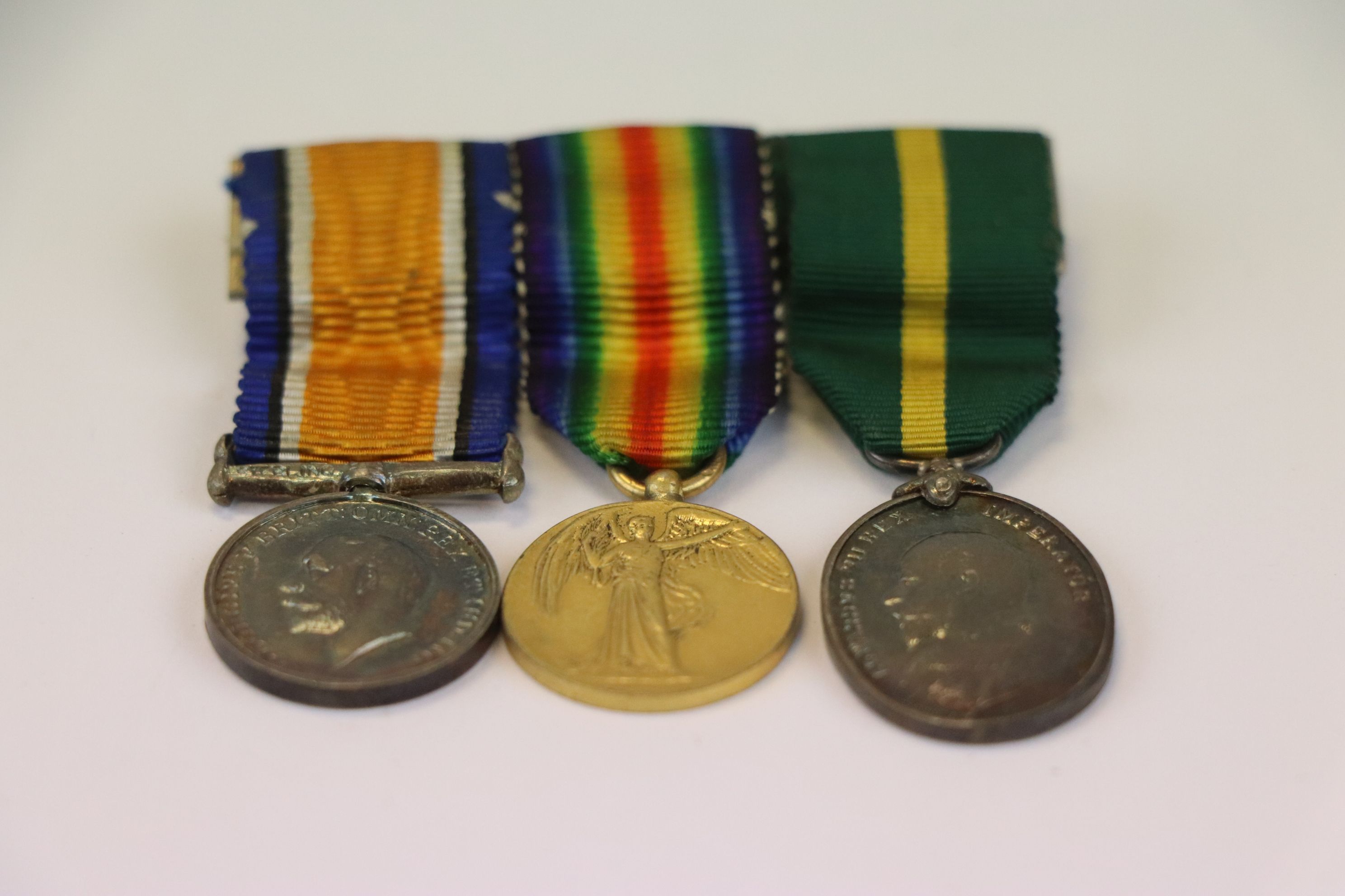 A World War One / WW1 Miniature Medal Trio To Include The British War Medal, The Victory Medal And - Image 3 of 4