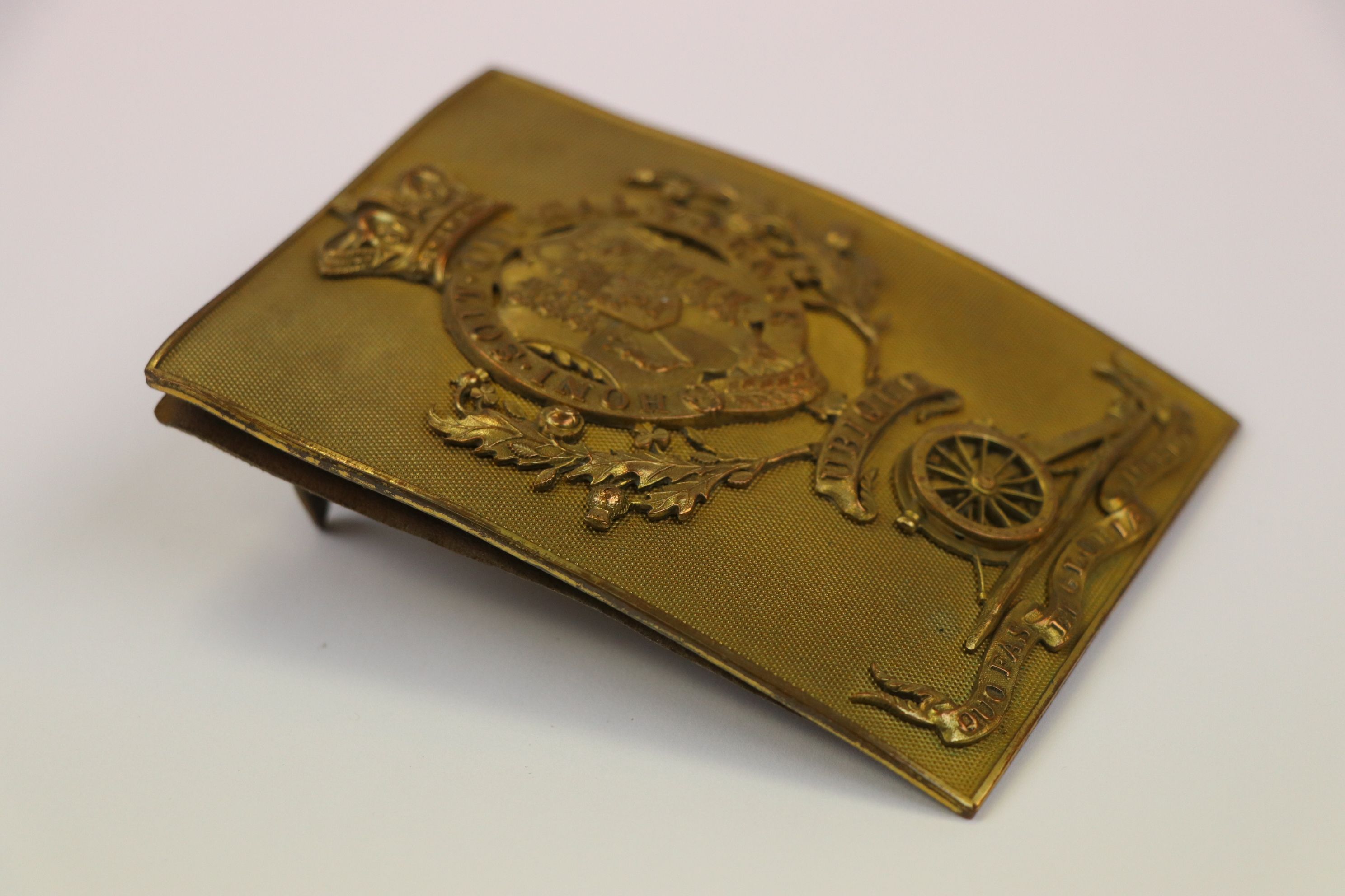 A Victorian Officer's Rectangular Gilt Shoulder Belt Plate Of The Royal Regiment Of Artillery, - Image 6 of 10